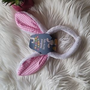 Happy Easter Pink Bunny Ears Headband